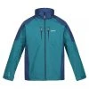 Regatta Mens Calderdale Waterproof Jacket (Pacific Green/Admiral Blue) -jacket shop k8ddc434f16f3191c4f34269d6f5fa53f