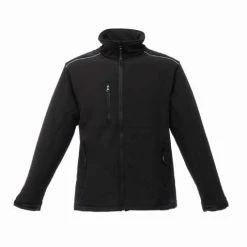 Regatta Mens Sandstorm Workwear Softshell Jacket (Black/Black)