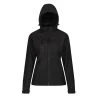 Regatta Womens/Ladies Venturer Hooded Soft Shell Jacket (Black) -jacket shop k8fa2ca1702ce30f9426b4a7b23d67798
