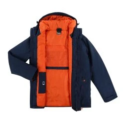 Regatta Mens Thermogen Heated Waterproof Jacket (Navy/Magma Orange) -jacket shop k92b05f53ad6b9bd5944ebafe769e770b