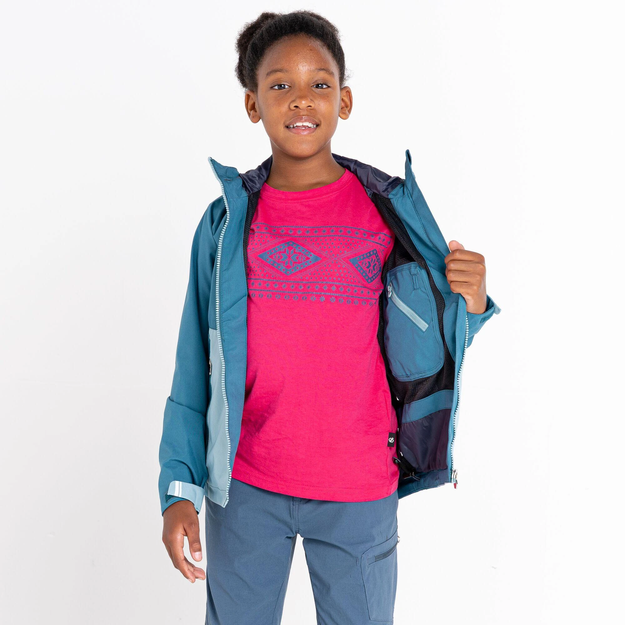 Dare 2b In The Lead II Kids' Hiking Waterproof Jacket 6 Dare 2b In The Lead II Kids' Hiking Waterproof Jacket - Image 4
