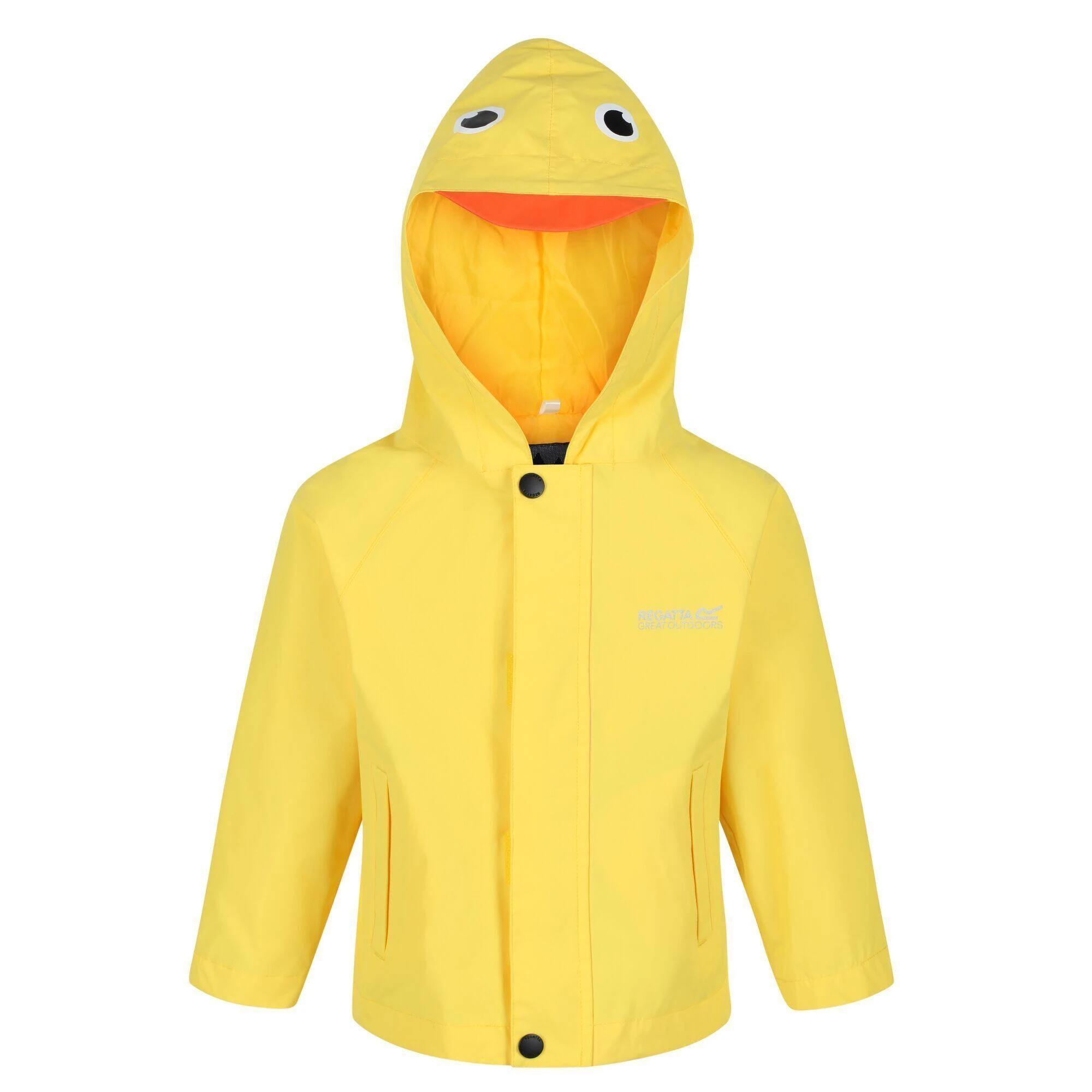 Regatta Childrens/Kids Duck Waterproof Jacket (Yellow) 3 Regatta Childrens/Kids Duck Waterproof Jacket (Yellow)