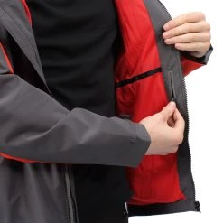 Regatta Mens Highton Stretch Waterproof Jacket (Rhino/Cajun Orange) -jacket shop k9567fac69da6bbcceda185e598aebaf0