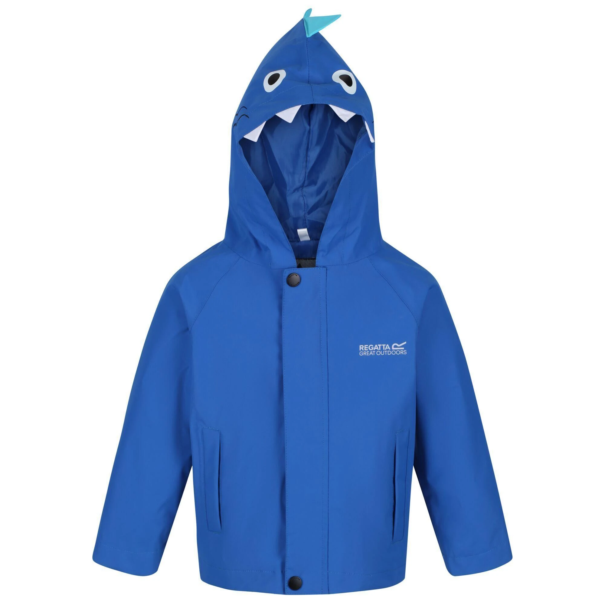 Regatta Childrens/Kids Shark Waterproof Jacket (Blue) 3 Regatta Childrens/Kids Shark Waterproof Jacket (Blue)