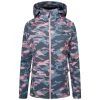 Dare 2b Womens/Ladies Far Out Camo Waterproof Soft Shell Jacket (Powder Pink)