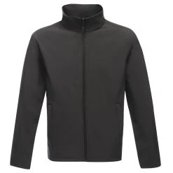 Regatta Classic Mens Water Repellent Softshell Jacket (Black) -jacket shop ka46605aaa8b7f1c92b1e2af76eed1906