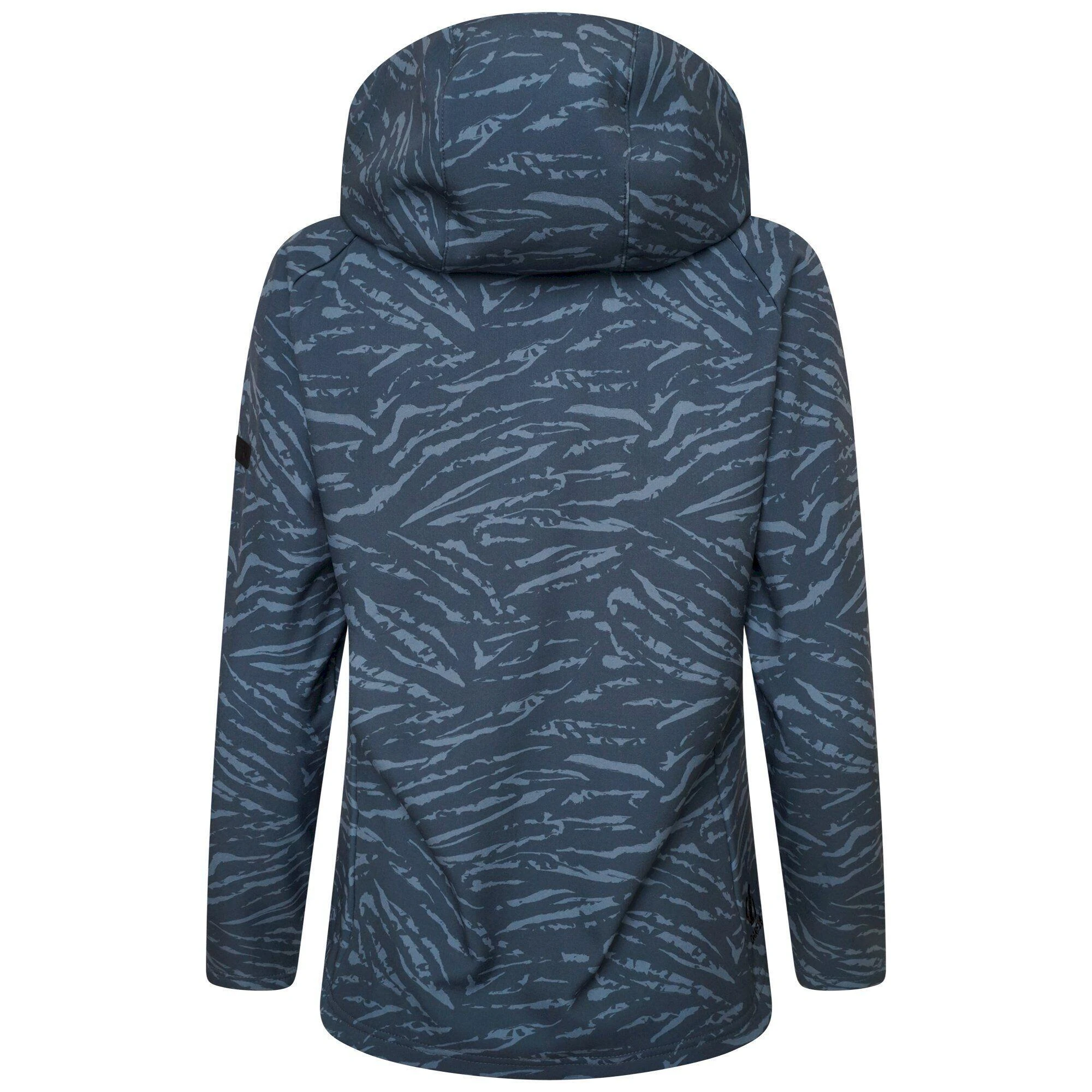 Dare 2b Womens/Ladies Far Out Tiger Print Soft Shell Jacket (Orion Grey) 5 Dare 2b Womens/Ladies Far Out Tiger Print Soft Shell Jacket (Orion Grey) - Image 3