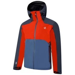 Dare 2b Mens Touchpoint II Waterproof Jacket (Burnt Salmon/Stellar Blue) -jacket shop ka7a8978bd71ecaceffe9d97733a2443e