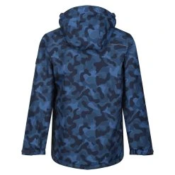 Regatta Childrens/Kids Salman Camo Insulated Waterproof Jacket (Dark Denim) -jacket shop ka908359141a6ff8d5d36d2eaf6507cff