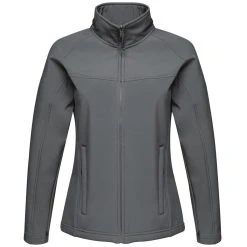 Regatta Ladies Uproar Softshell Wind Resistant Jacket (Black/Black) -jacket shop kaa3a3a16497838eb954effc492daa8f4
