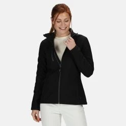 Regatta Womens/Ladies Honestly Made Softshell Jacket (Black) -jacket shop kab6ef204b63d9fdbdda284e54f5313ff
