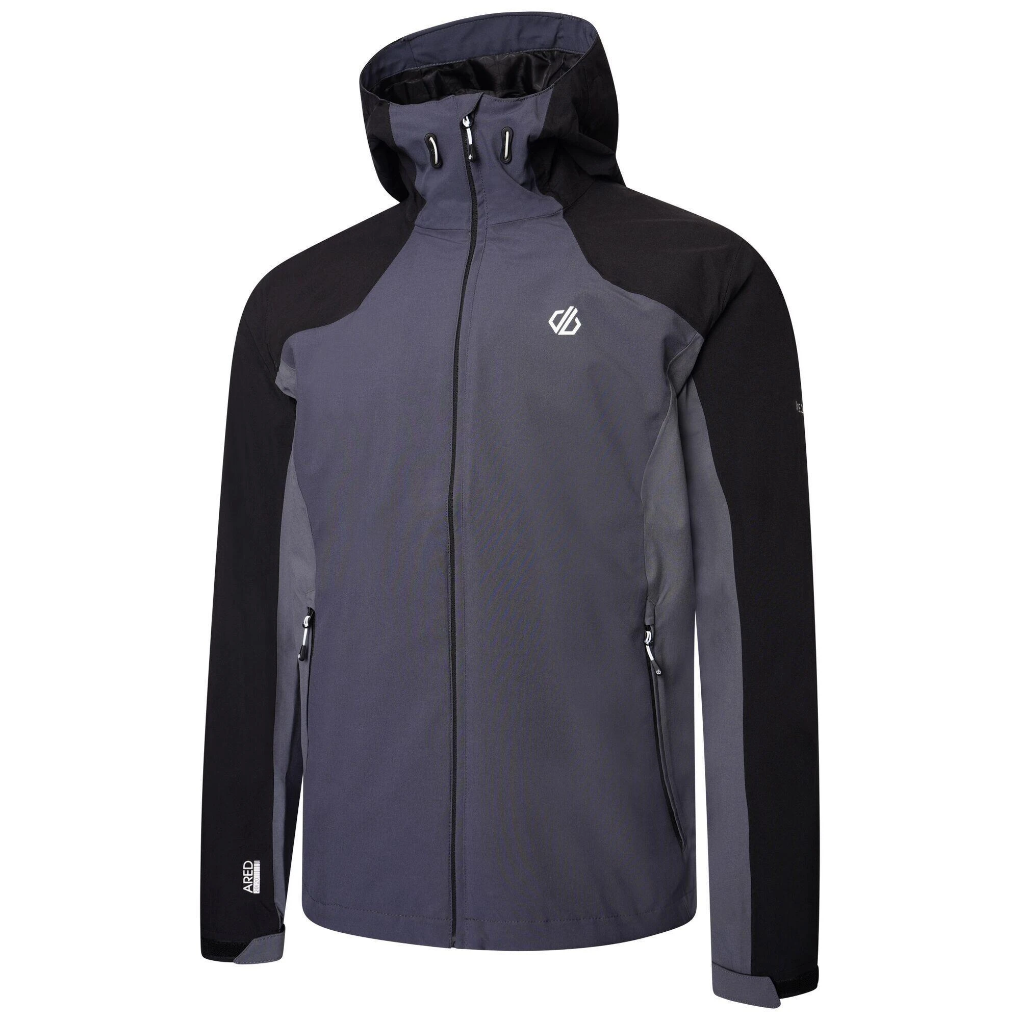 Dare 2b Mens Recode II Waterproof Jacket (Black/Ebony Grey) 5 Dare 2b Mens Recode II Waterproof Jacket (Black/Ebony Grey) - Image 3