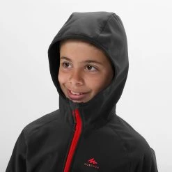 Quechua Kids’ Softshell Hiking Jacket - MH550 Black -jacket shop kabe0b3c50cba8fe6882d647172939101