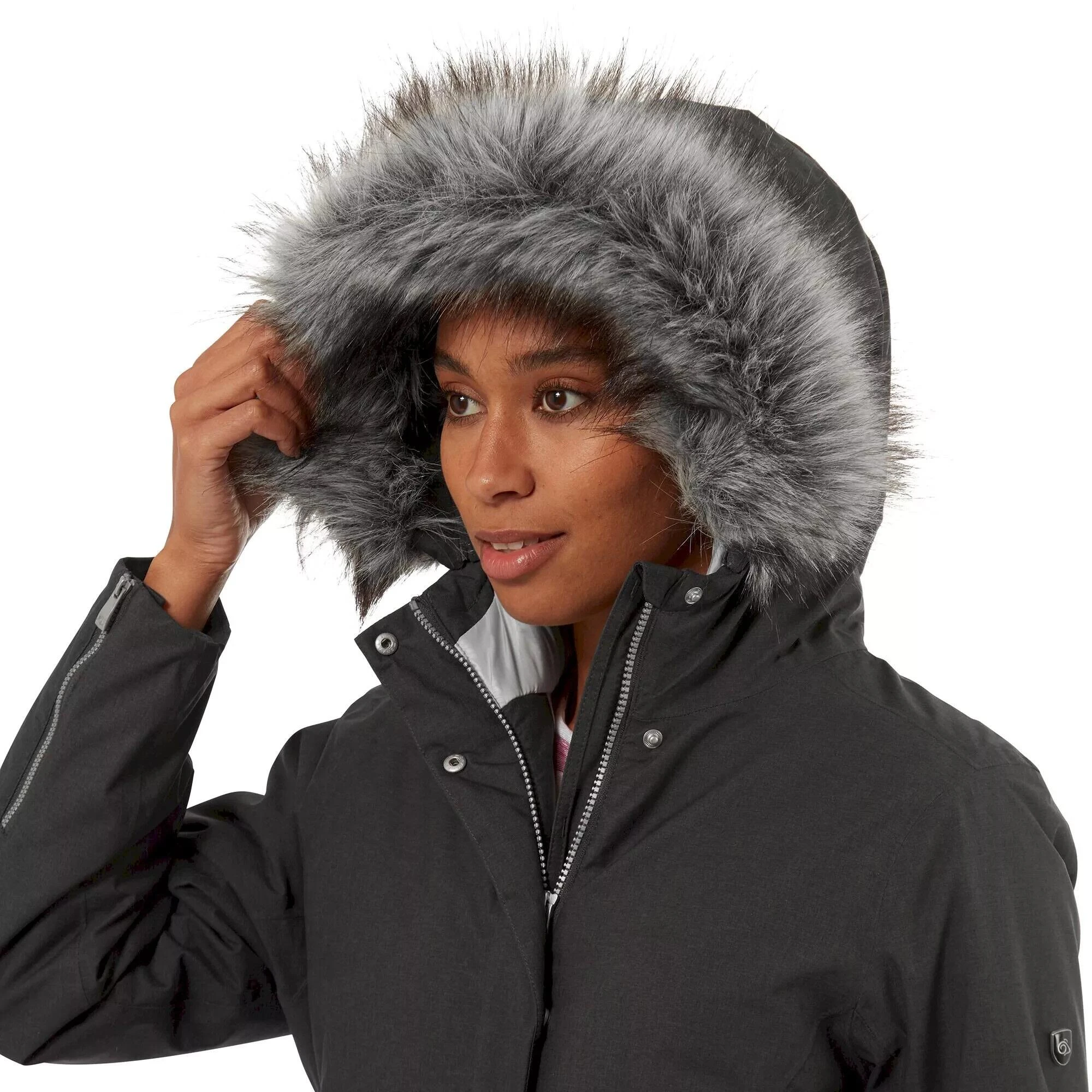 Craghoppers Womens/Ladies Suona Waterproof Jacket (Charcoal) 5 Craghoppers Womens/Ladies Suona Waterproof Jacket (Charcoal) - Image 3