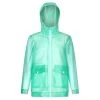 Regatta Childrens/Kids Hallow Transparent Hooded Waterproof Jacket (Ice Green)