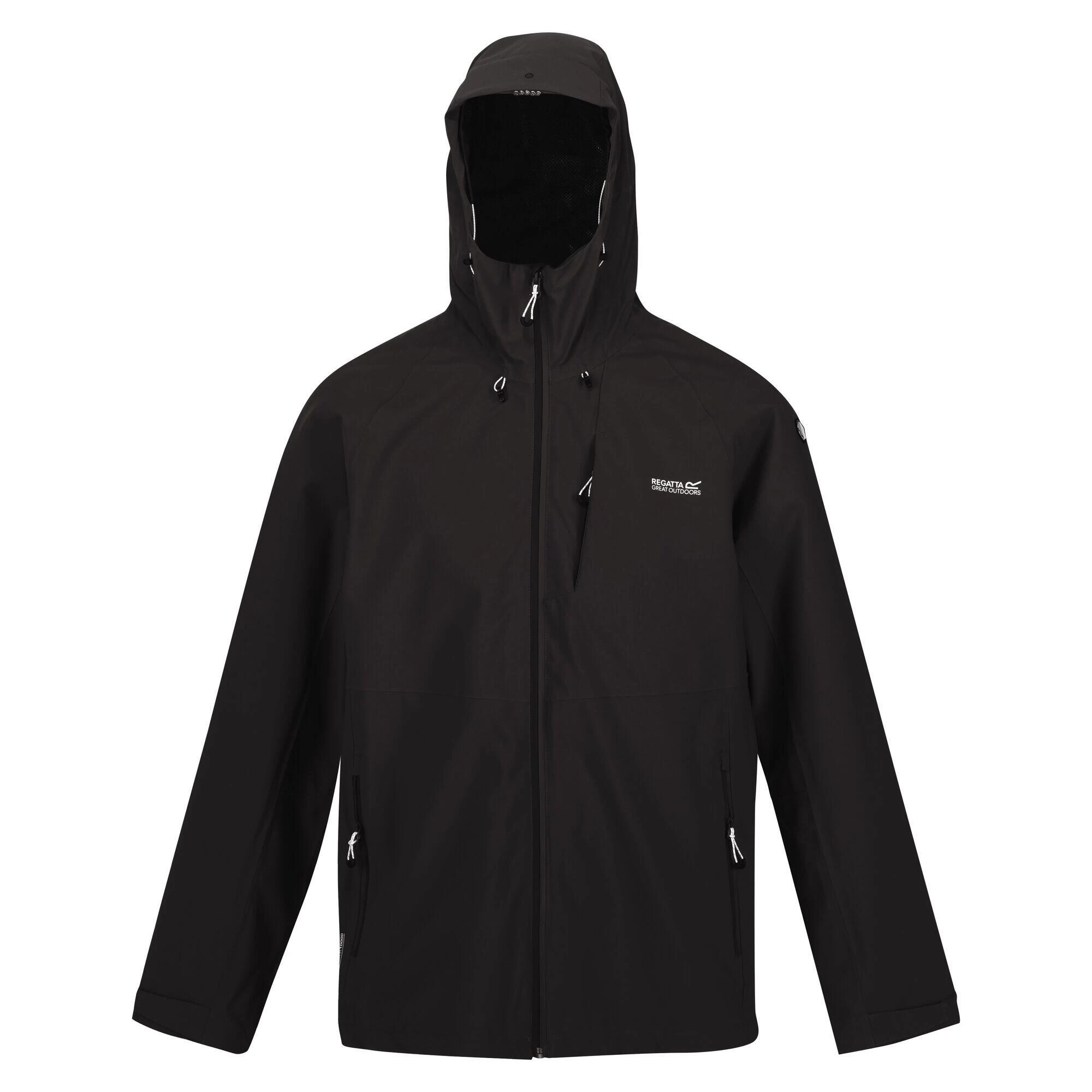 Regatta Mens Waterproof Jacket (Black) 3 Regatta Mens Waterproof Jacket (Black)