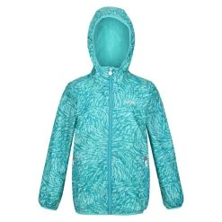 Regatta Childrens/Kids Lever Animal Print Packaway Waterproof Jacket (Neon Peach) -jacket shop kb0195da9a4371d1ba7f347e6af1e22c9