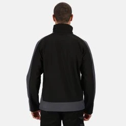 Regatta Mens Contrast 3 Layer Softshell Full Zip Jacket (Jet Black/Orient Red) 32 Regatta Mens Contrast 3 Layer Softshell Full Zip Jacket (Jet Black/Orient Red) -jacket shop kb04222c516966149dd4e063b8bfbf4b3