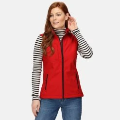 Regatta Womens/Ladies Octagon II 3 Layer Printable Softshell Bodywarmer (Classic Red) -jacket shop kb18d10d43a936ea099f62a62a9f841f0