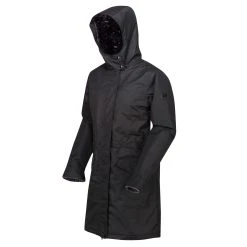 Regatta Womens/Ladies Rimona Hooded Waterproof Jacket (Black) -jacket shop kb32440bdb3904bf91754d7eecc5b478d