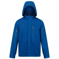 Regatta Mens Feelding Linear Waterproof Bomber Jacket (Black) -jacket shop kb3e3ec6be2286bb80a9017b7eae833c8