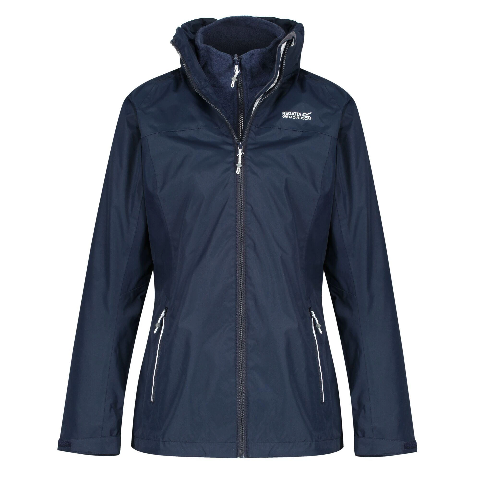 Regatta Womens/Ladies Premilla IV 3 In 1 Waterproof Jacket (Navy) 3 Regatta Womens/Ladies Premilla IV 3 In 1 Waterproof Jacket (Navy)
