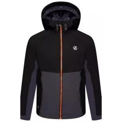 Dare 2b Childrens/Kids In The Lead II Waterproof Jacket (Black/Ebony Grey)