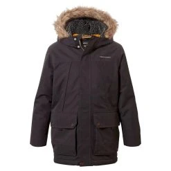 Craghoppers Childrens/Kids Peyton Waterproof Jacket (Black Pepper)