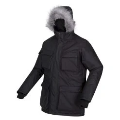 Regatta Mens Aziel Waterproof Parka (Black) -jacket shop kc0de20d2f77b9a1cf99752724a71b522