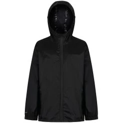 Regatta Childrens/Kids Packaway Waterproof Jacket (Black)