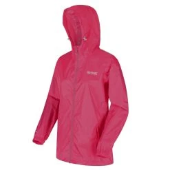 Regatta Womens/Ladies Pk It Jkt III Waterproof Hooded Jacket (Dark Cerise) -jacket shop kc458315f889590803010c6ab27752e6f