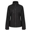 Regatta Womens/Ladies Ablaze Three Layer Soft Shell Jacket (Black) 1 Regatta Womens/Ladies Ablaze Three Layer Soft Shell Jacket (Black) -jacket shop kc9b4cc0511134f1482de1711edced6d1