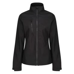 Regatta Womens/Ladies Ablaze Three Layer Soft Shell Jacket (Black)