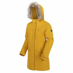Regatta Womens/Ladies Serleena II Faux Fur Insulated Winter Parka (Mustard Seed) -jacket shop kca20bf3eddcf554d091be466db52fc0a 1