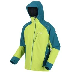 Regatta Mens Highton Pro Waterproof Jacket (Bright Kiwi/Pacific Green) -jacket shop kcb1d508ce18417ced90aee044af469fc