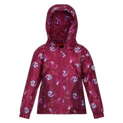 Regatta Childrens/Kids Peppa Pig Packaway Waterproof Jacket (Raspberry Radiance)