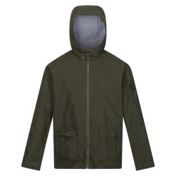 Regatta Mens Bergen Waterproof Jacket (Dark Khaki)