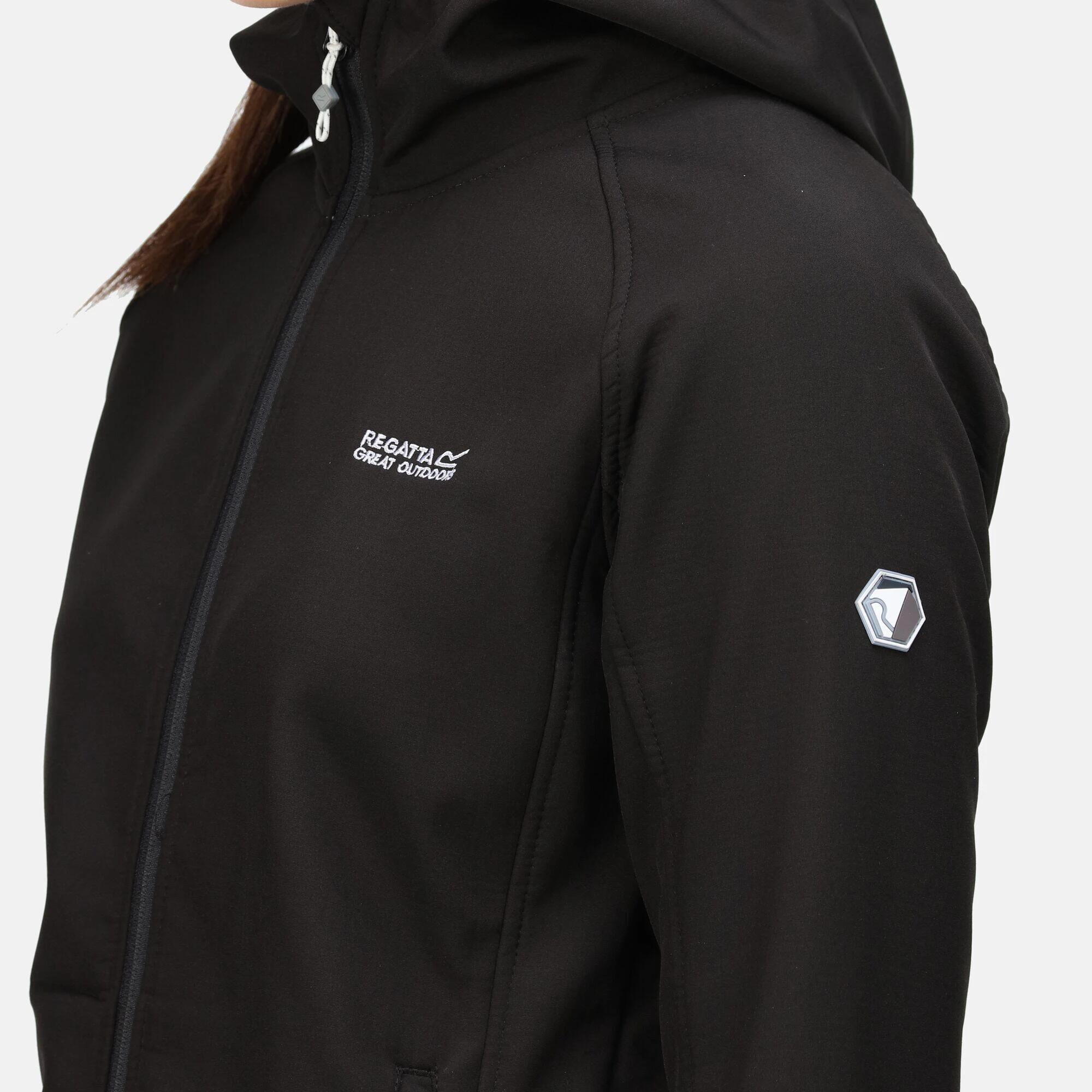 Regatta Womens/Ladies Ared III Soft Shell Jacket (Black) 3 Regatta Womens/Ladies Ared III Soft Shell Jacket (Black)