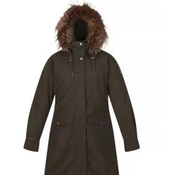 Regatta Womens/Ladies Shiloh Faux Fur Trim Parka (Black) -jacket shop kd032937391ed0a99cc1e5a0ce602c8c9