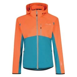 Dare 2b Dare2B Womens/Ladies Tractile Softshell Jacket (Shocking Orange/Sea Breeze)