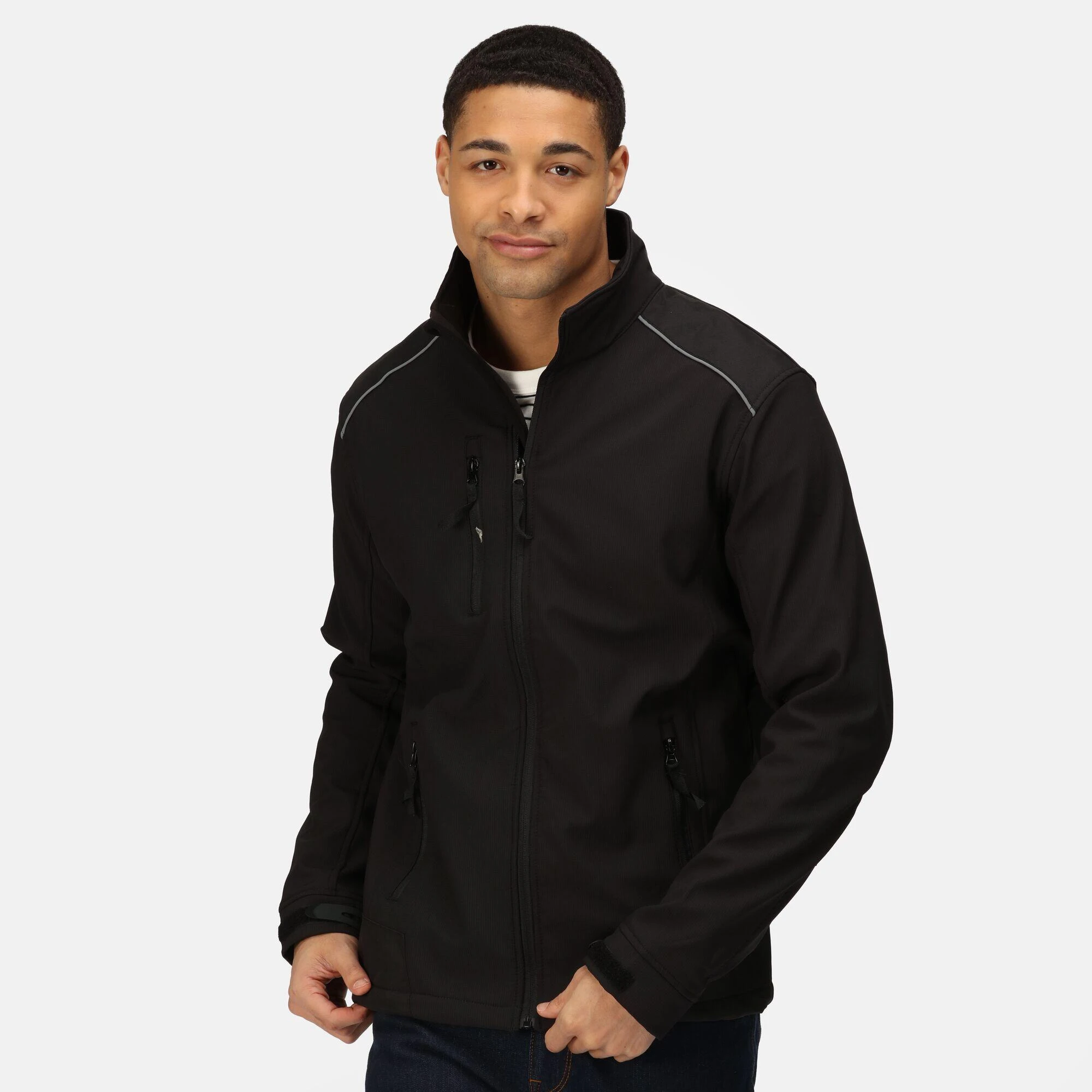 Regatta Mens Sandstorm Jacket (Black) 4 Regatta Mens Sandstorm Jacket (Black) - Image 2