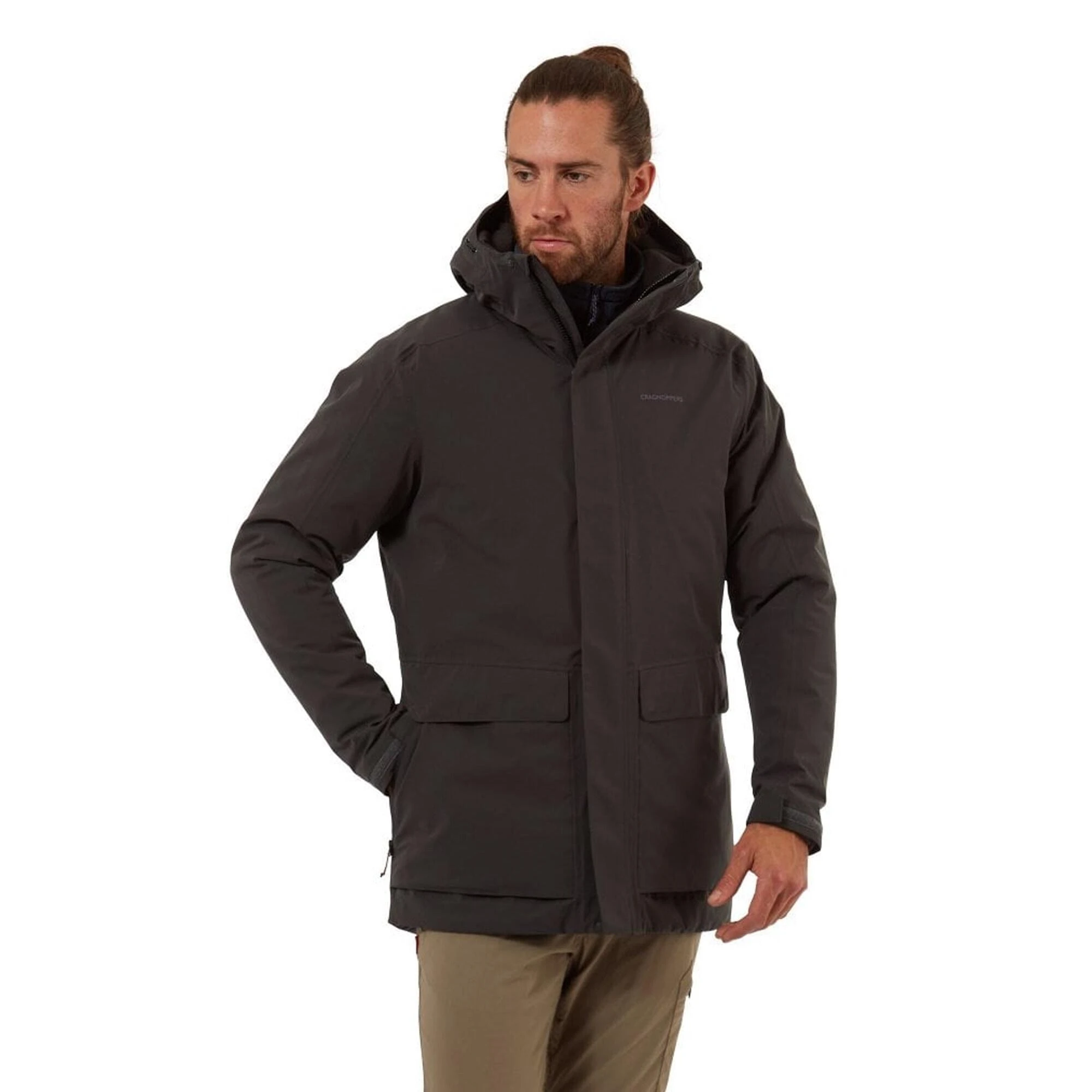 Craghoppers Mens Lorton Waterproof Jacket (Coast Grey) 5 Craghoppers Mens Lorton Waterproof Jacket (Coast Grey) - Image 3
