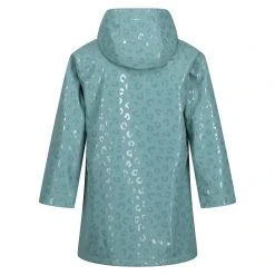 Regatta Childrens/Kids Brynlee Animal Print Waterproof Jacket (Mineral Blue) -jacket shop kda0603b85ec20c9e461e23abd545fc9c