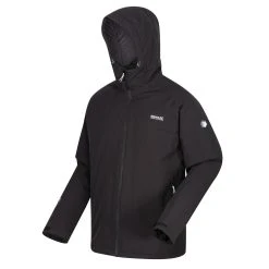 Regatta Mens Baxton Waterproof Insulated Jacket (Black) -jacket shop kdc1f9acf5957ce352c9cf45ad35b92bd
