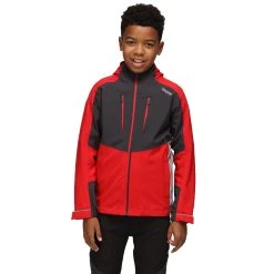 Regatta Childrens/Kids Highton III Waterproof Jacket (Black/India Grey) -jacket shop kdd36e7002e6bc003634951da422762de