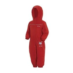 Regatta Great Outdoors Childrens Toddlers Puddle IV Waterproof Rainsuit (Pepper) -jacket shop ke00121d722fe7169642413d07c4afec5