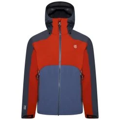 Dare 2b Mens Touchpoint II Waterproof Jacket (Burnt Salmon/Stellar Blue)
