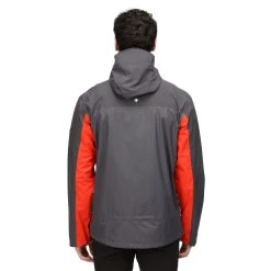 Regatta Mens Highton Stretch Waterproof Jacket (Rhino/Cajun Orange) -jacket shop ke7ff684c2ae350f8c5b06af7433de9da