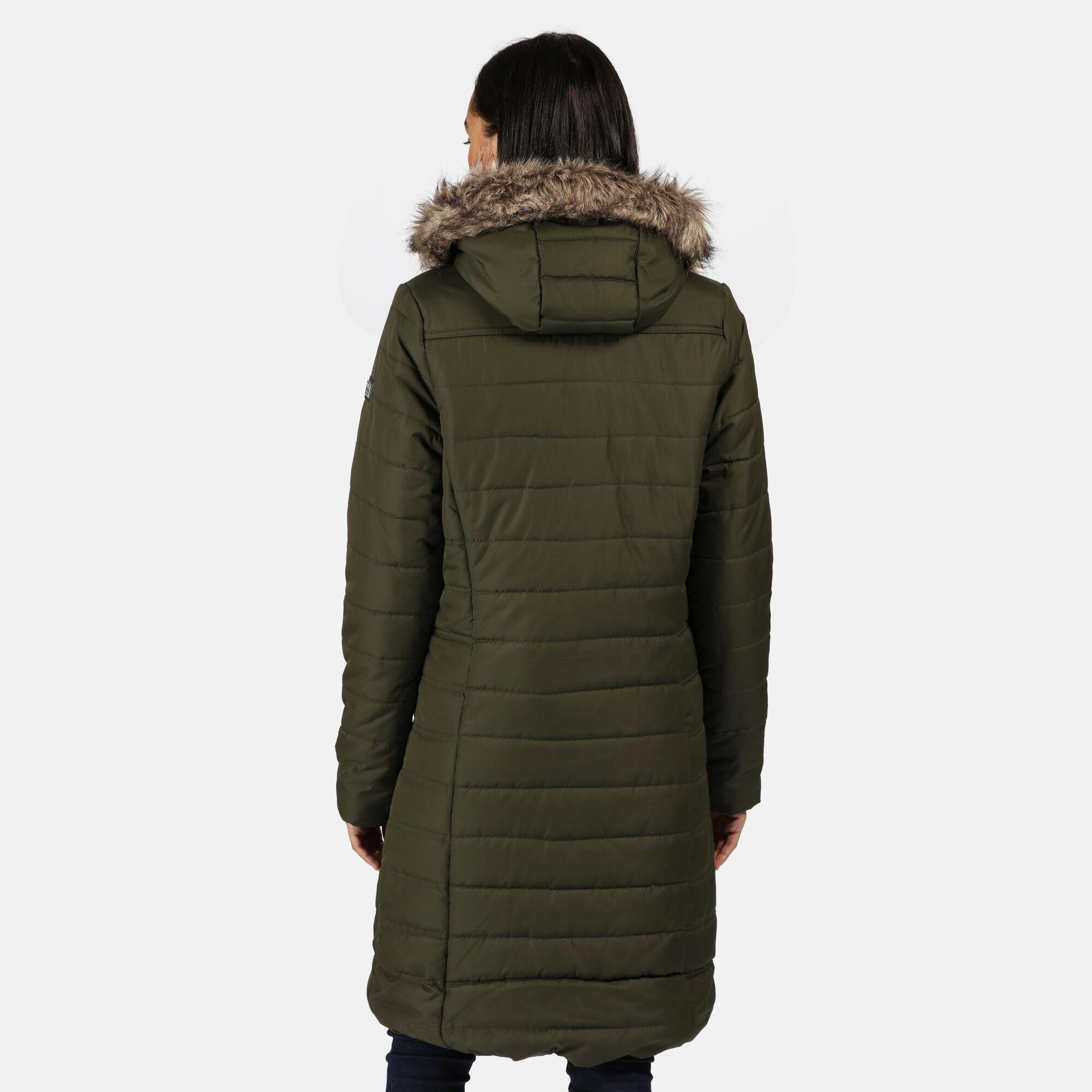 Regatta Womens/Ladies Fritha Parka (Dark Khaki) 4 Regatta Womens/Ladies Fritha Parka (Dark Khaki) - Image 2