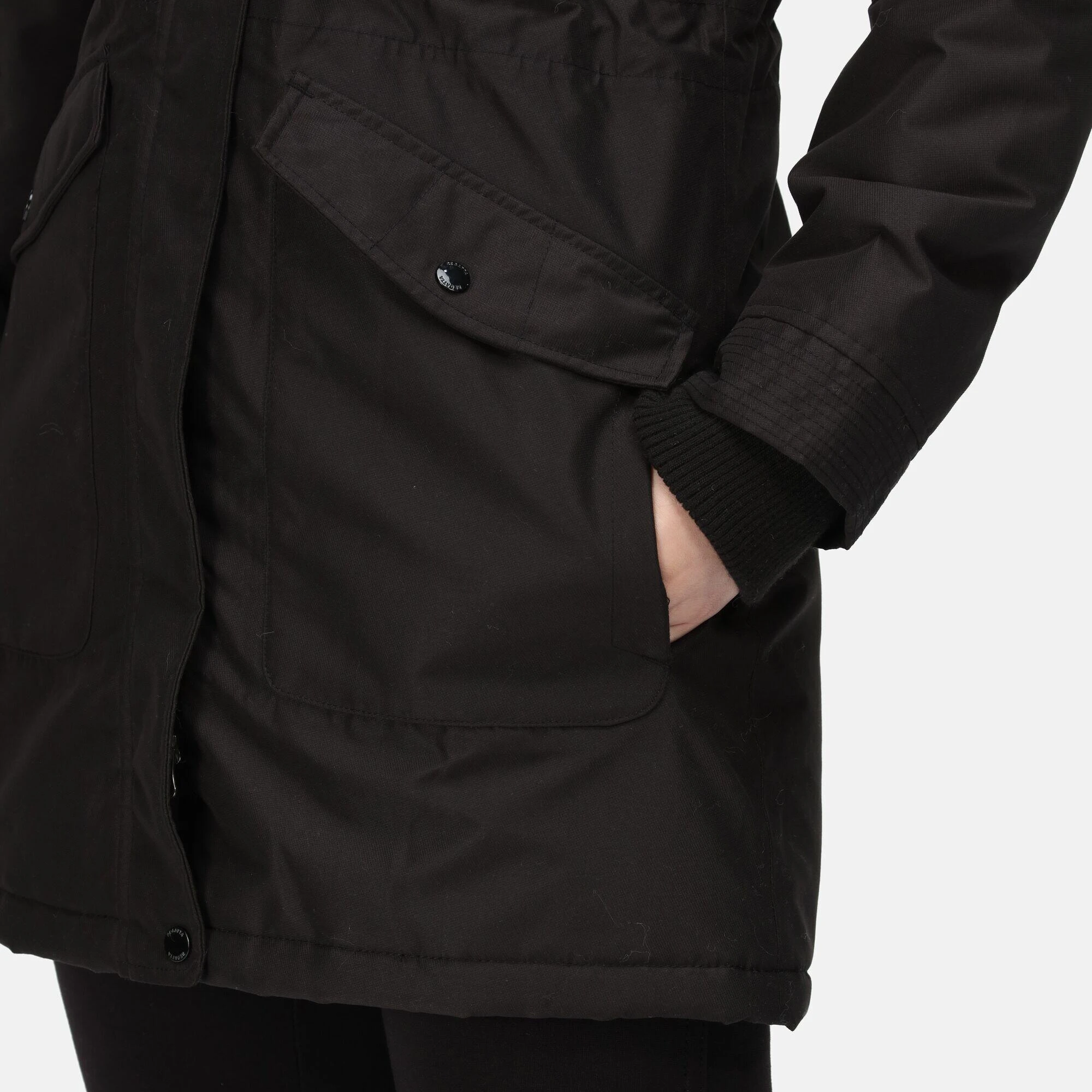 Regatta Womens/Ladies Samiyah Insulated Parka (Black) 6 Regatta Womens/Ladies Samiyah Insulated Parka (Black) - Image 4